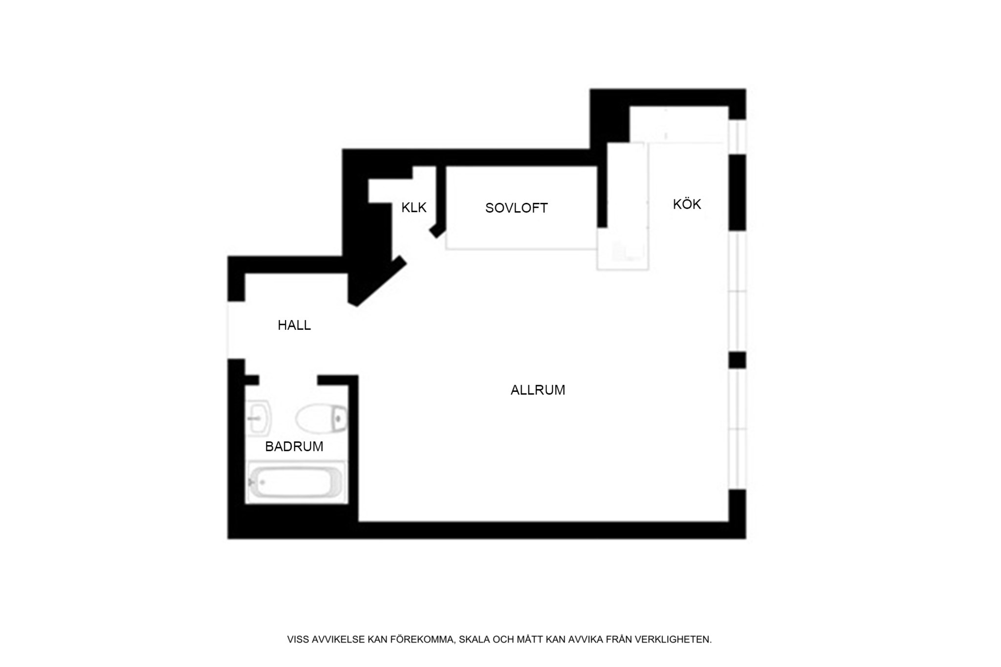 Planritning (ej skalenlig, avvikelser kan förekomma) Strindbergsgatan 50