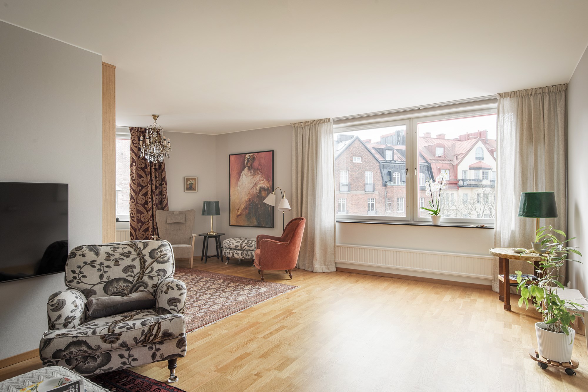 Sällskapsrum Karlaplan 21C, 4 tr