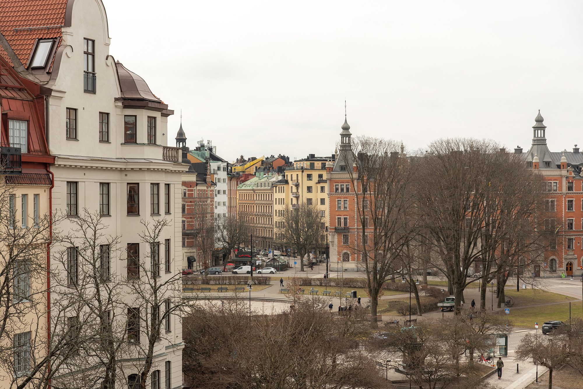 Vacker vy mot Karlaplan Karlaplan 21C, 4 tr