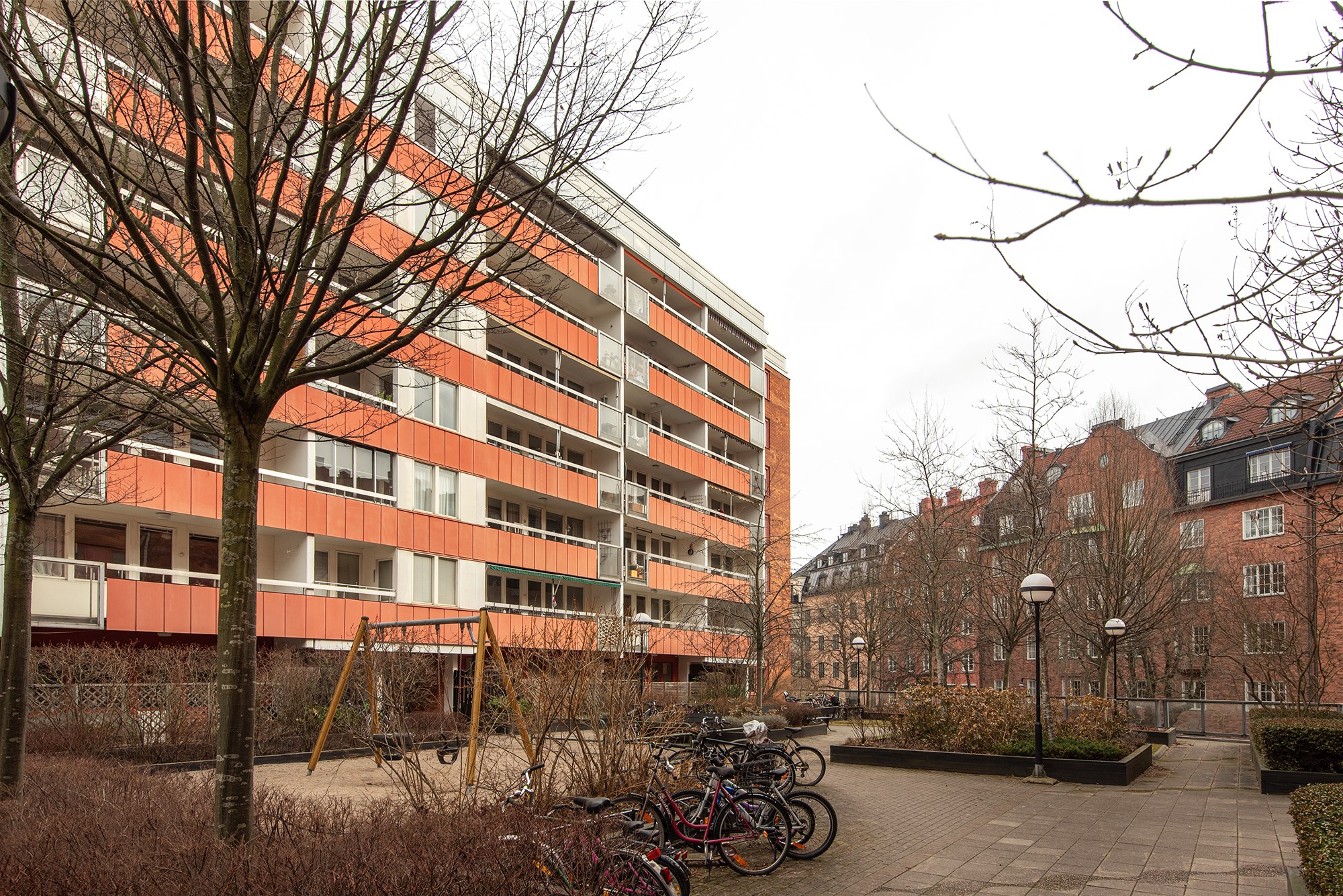 Föreningens innergård Karlaplan 21C, 4 tr