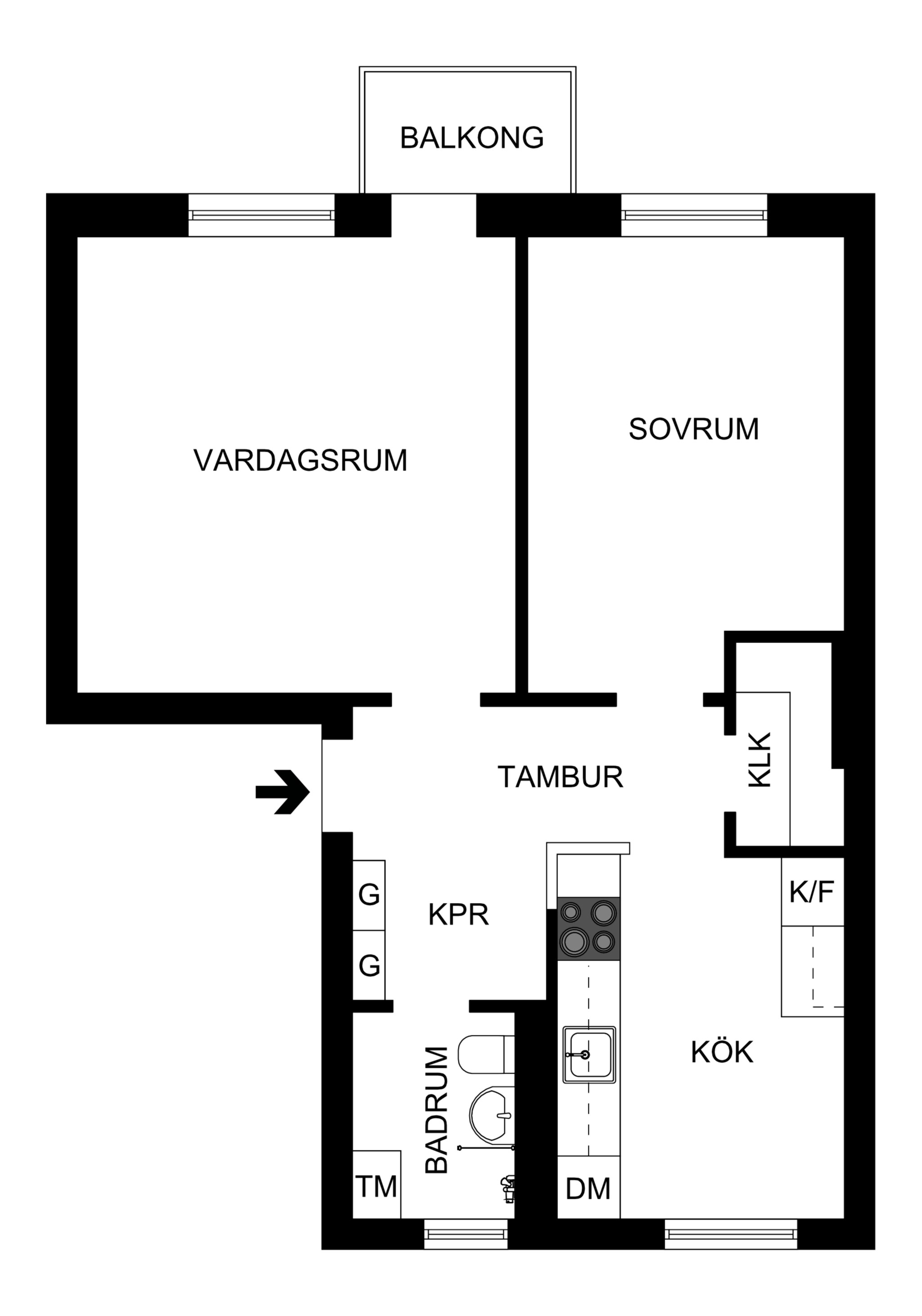 Planritning Skogvaktargatan 4