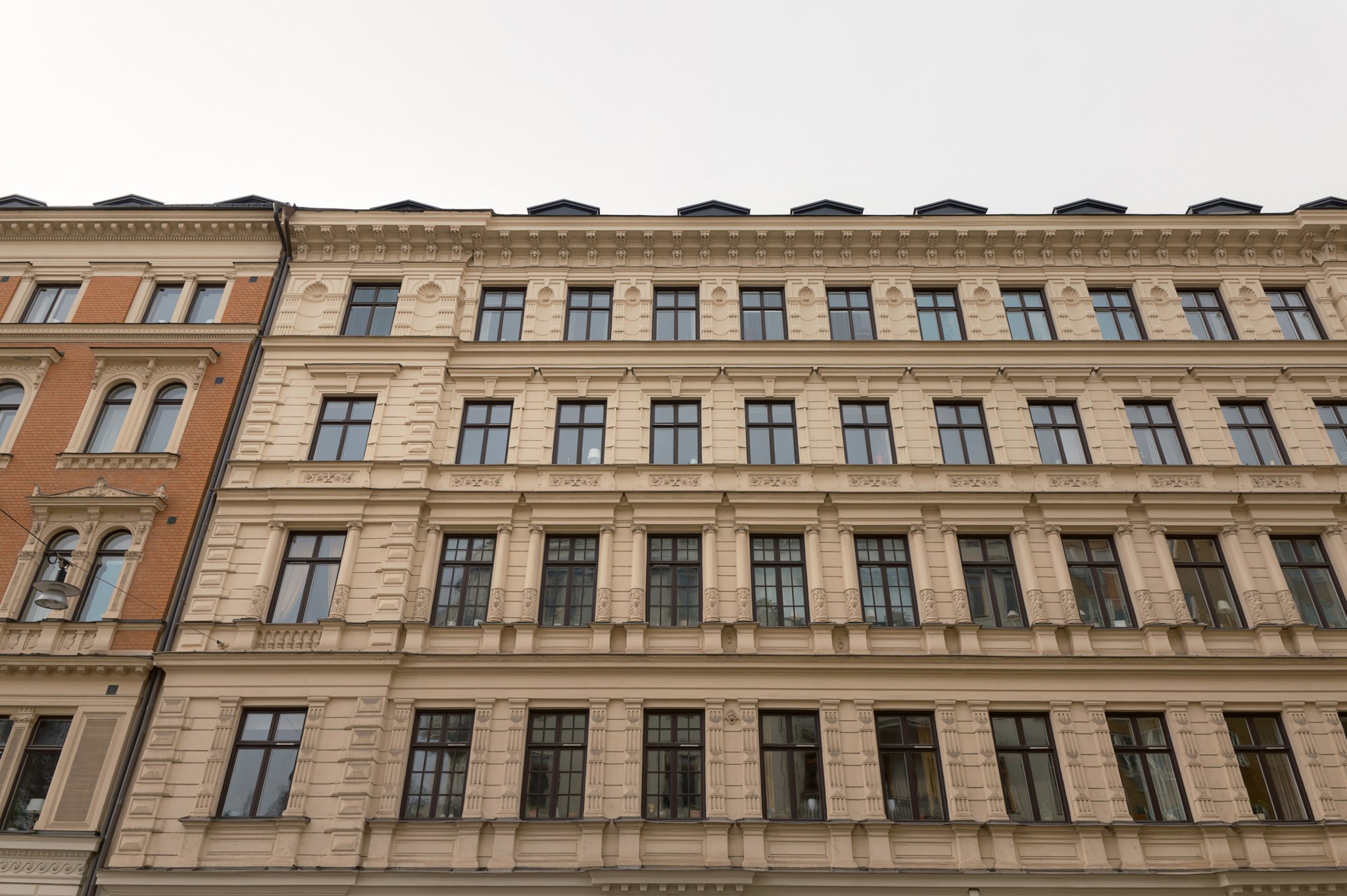 Pampig fasad Upplandsgatan 19A