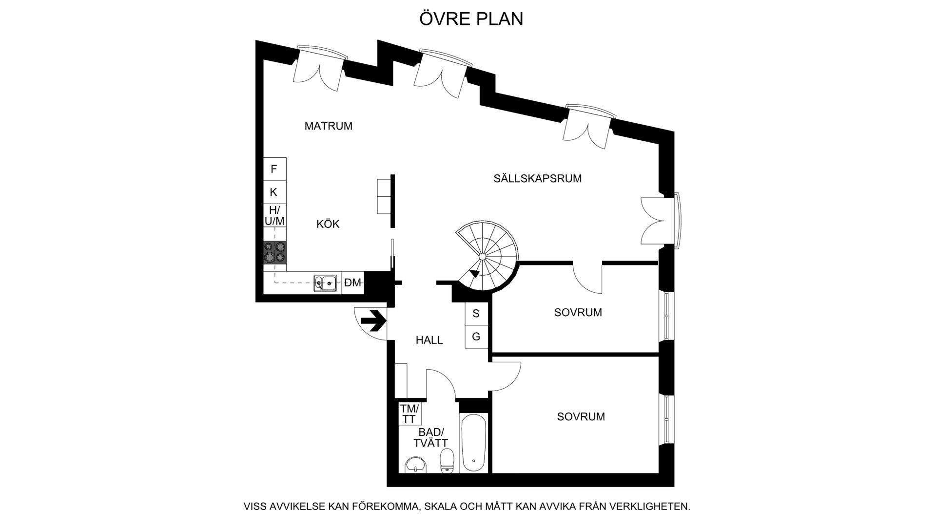 Alternativ planritning Kungsholms Strand 101, etage