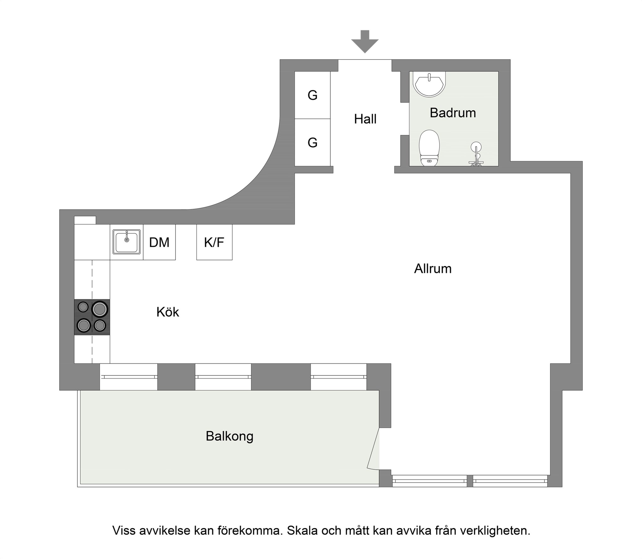 Planritning Smedsbacksgatan 32