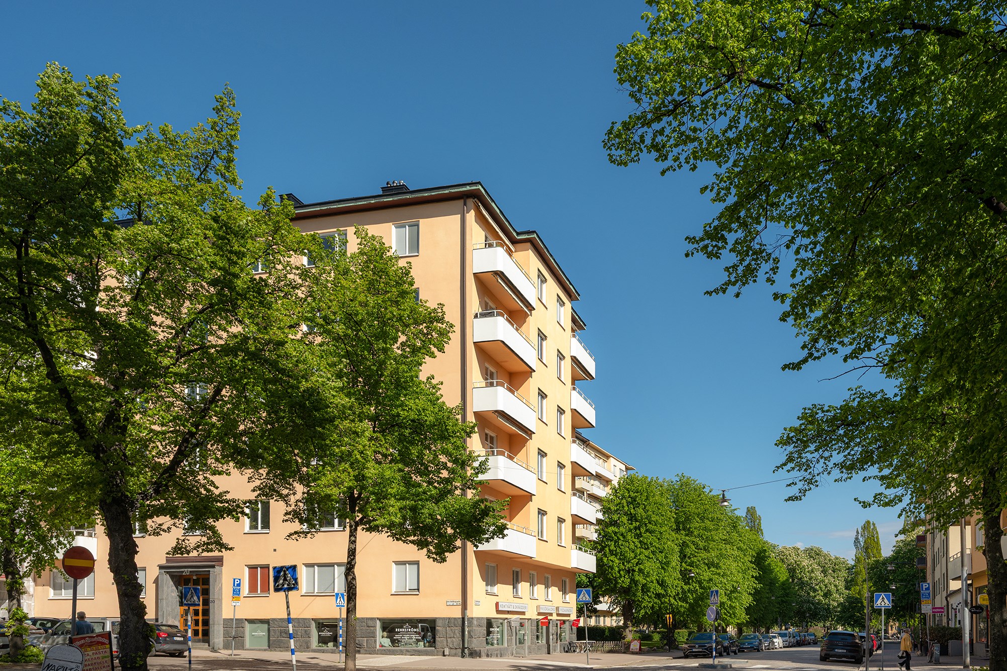Fasad Erik Dahlbergsgatan 20, 3 tr