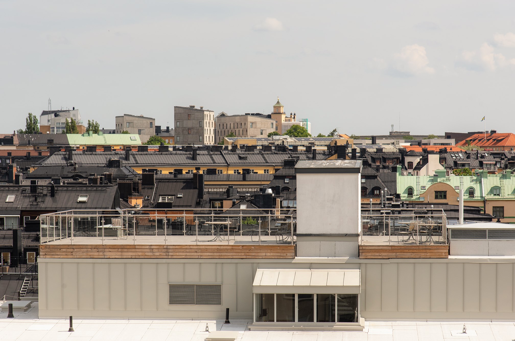 En av föreningens tre takterrasser Döbelnsgatan 52