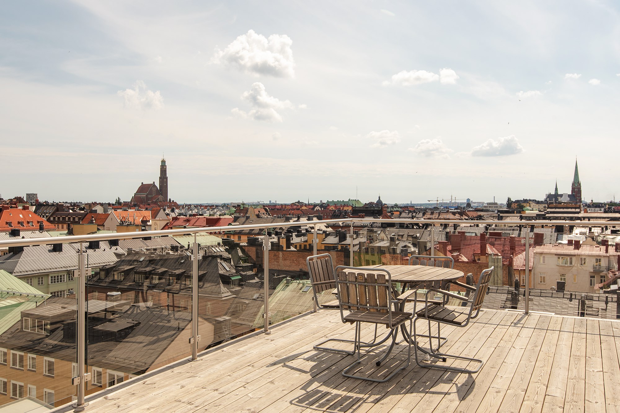 En av föreningens tre takterrasser Döbelnsgatan 52