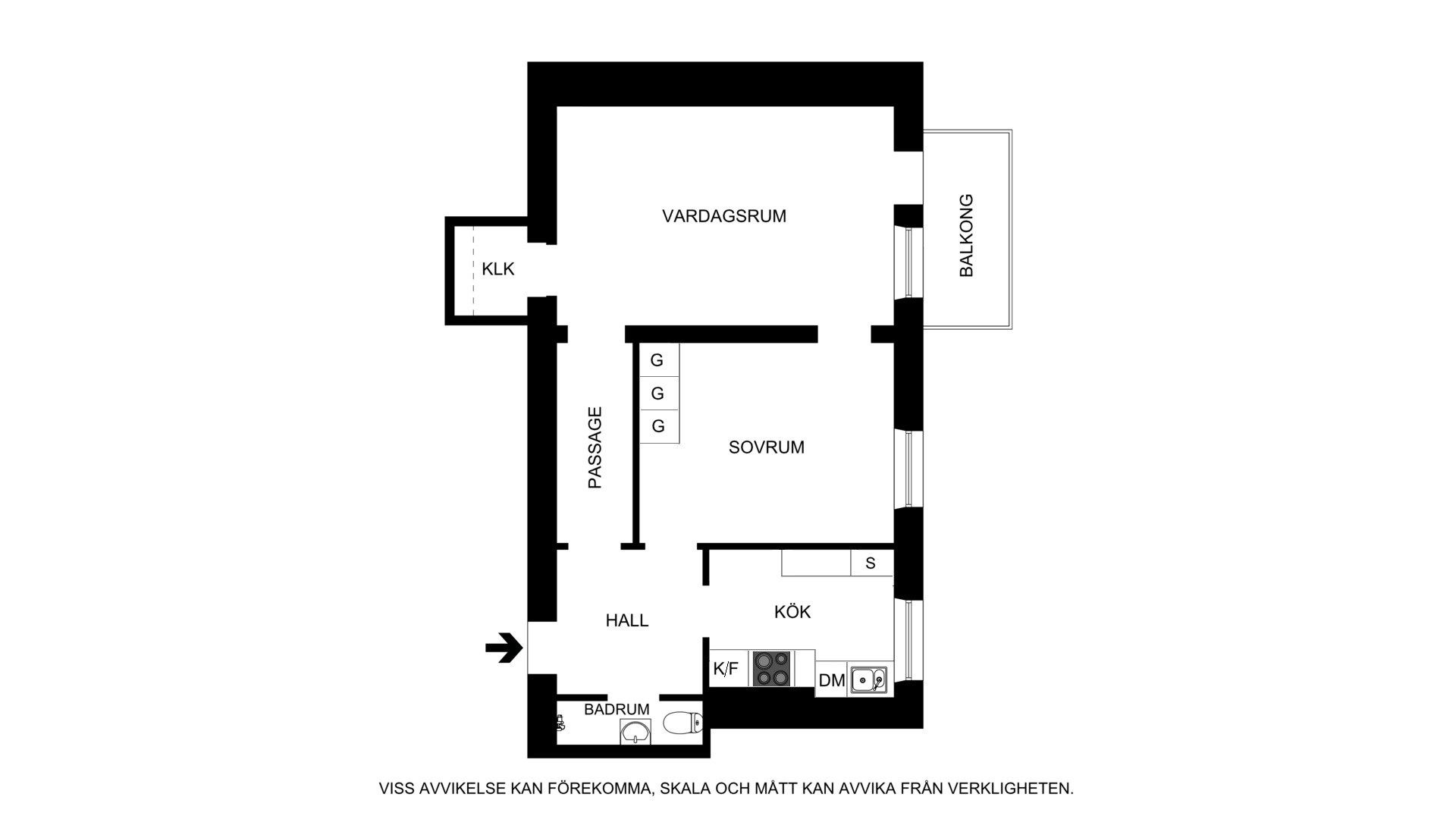 Planskiss Tomtebogatan 15A, 4 tr