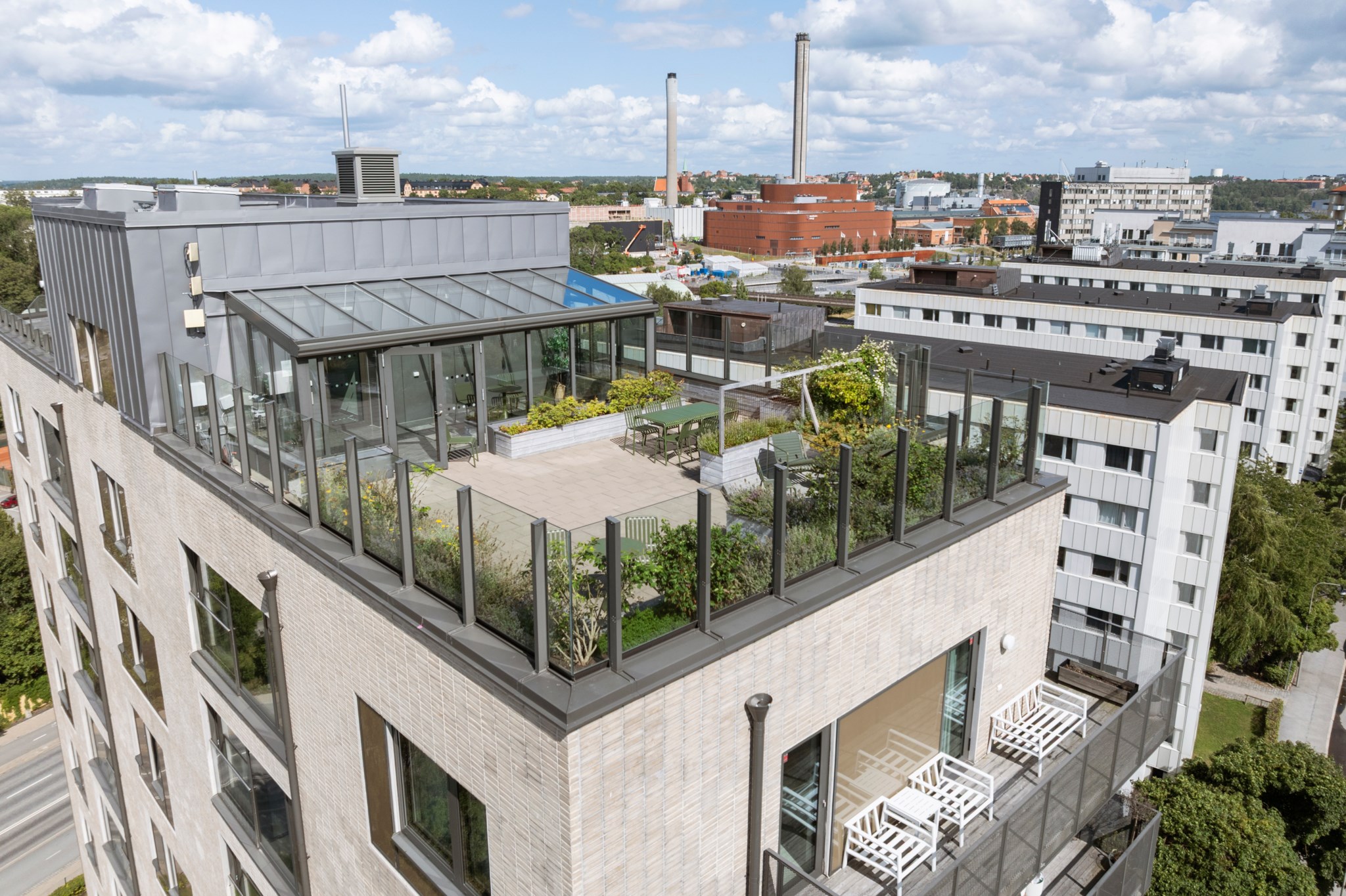 Föreningens takterrass Studentbacken 1