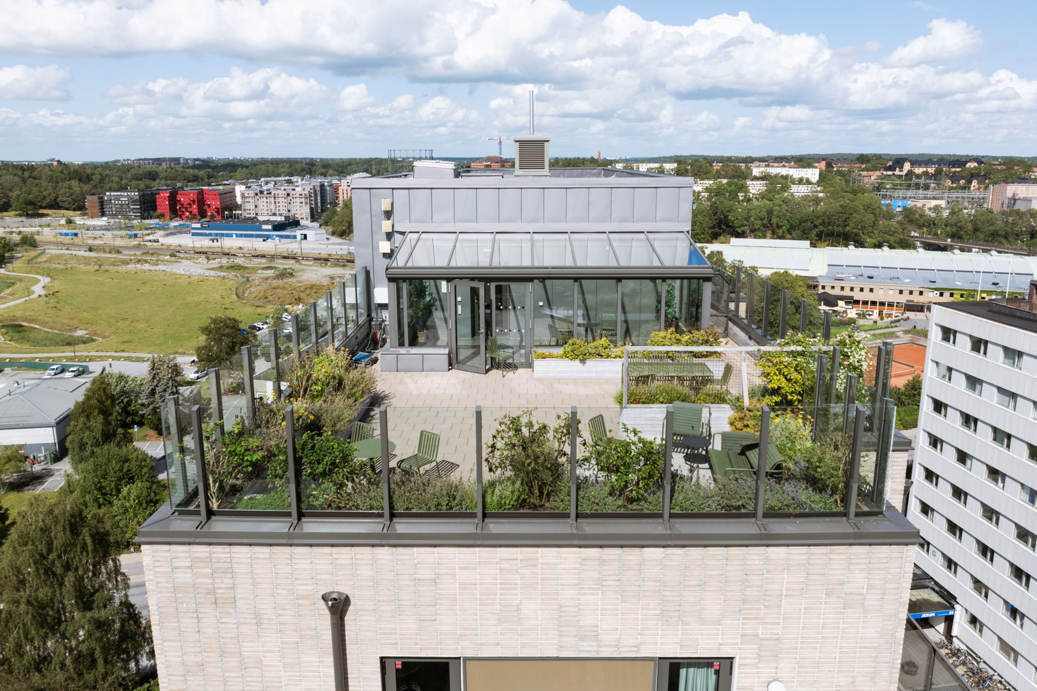 Föreningens takterrass Studentbacken 1