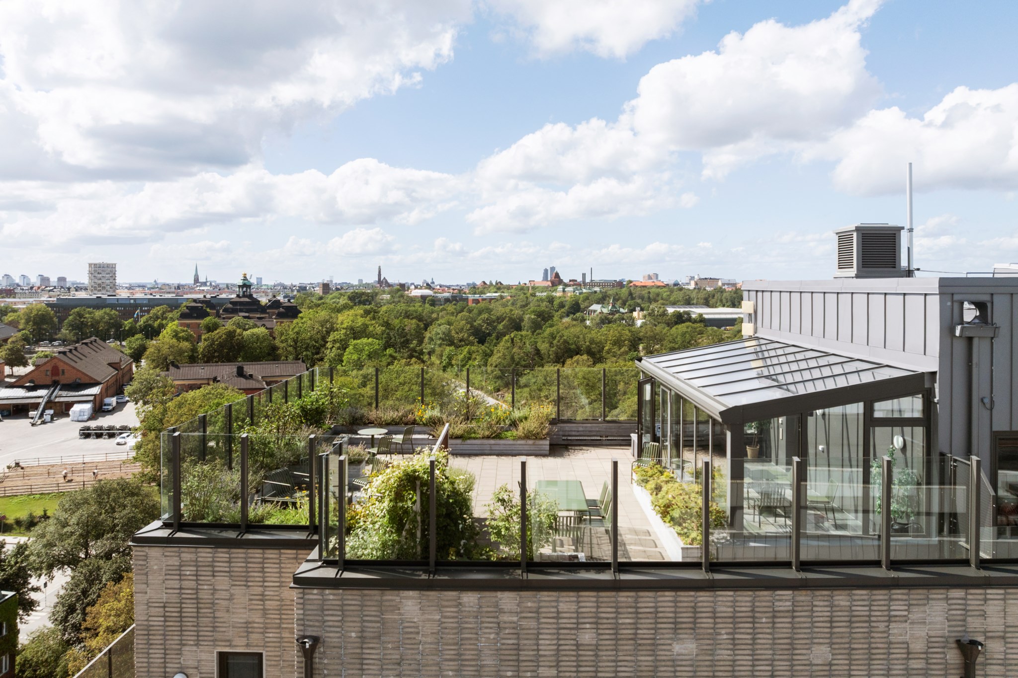Föreningens gemensamma takterrass Studentbacken 1