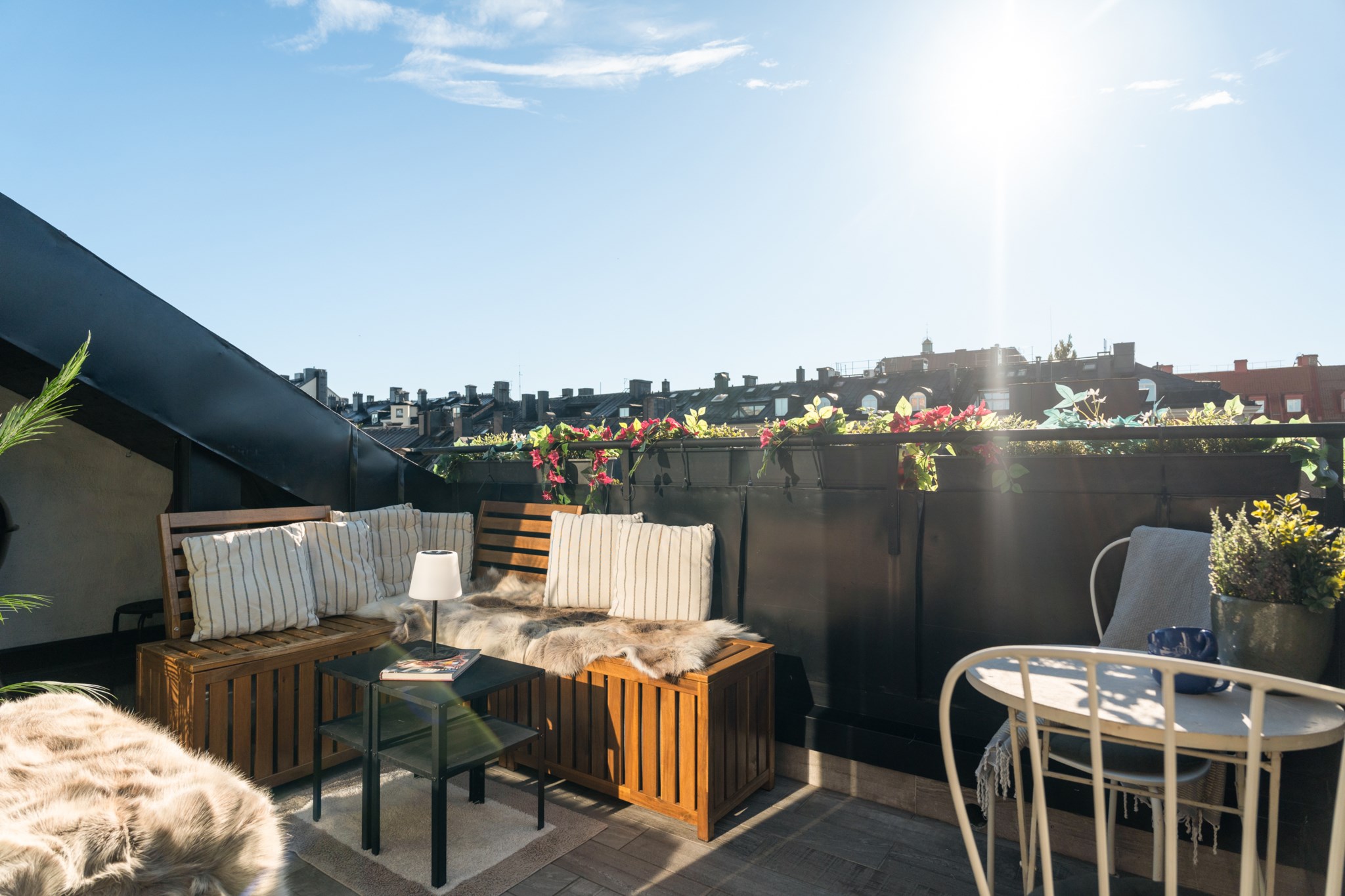 Skyddad takterrass om ca 7 kvm Surbrunnsgatan 15, 4 tr