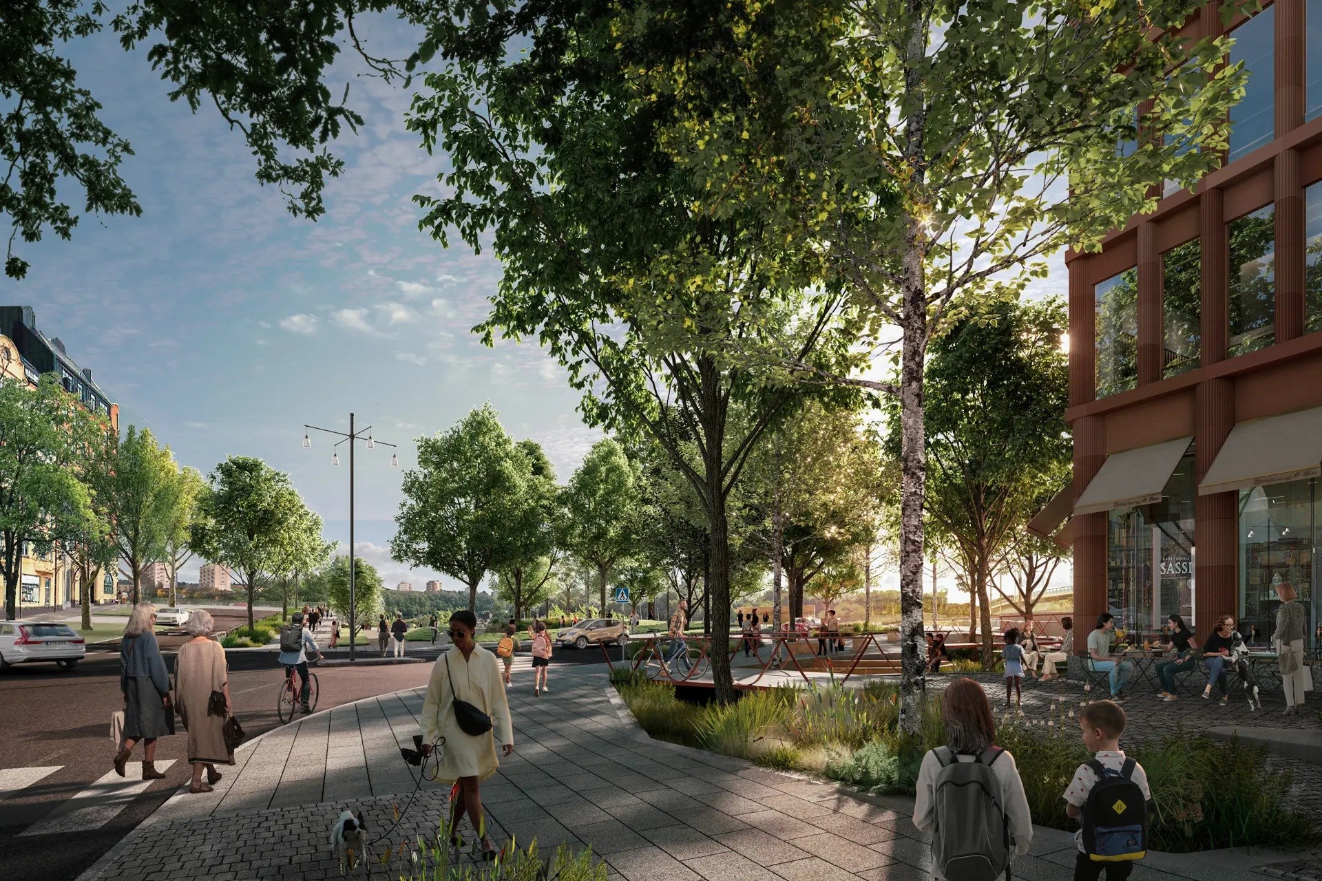 Stockholmsstads rendering över hur gatan kan komma att se ut i framtiden Norra Stationsgatan 119, 4tr