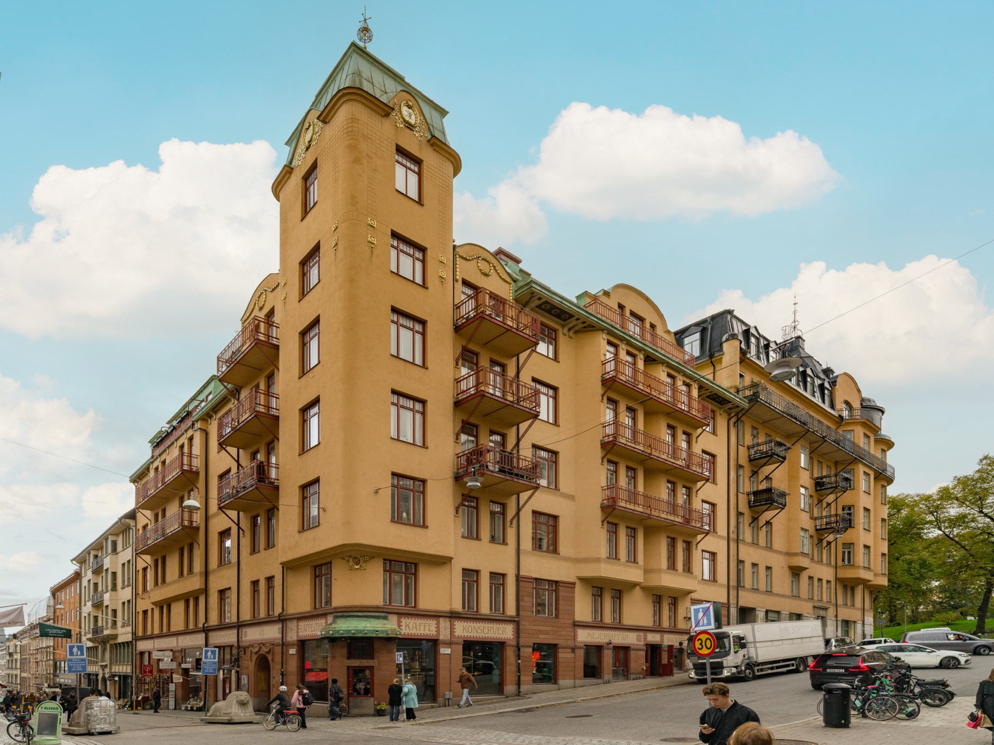 Strindbergshuset invid Tegnérlunden Drottninggatan 85