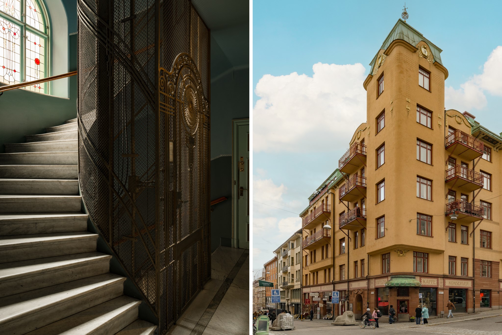 Vackert trapphus - Strindbergshuset Drottninggatan 85