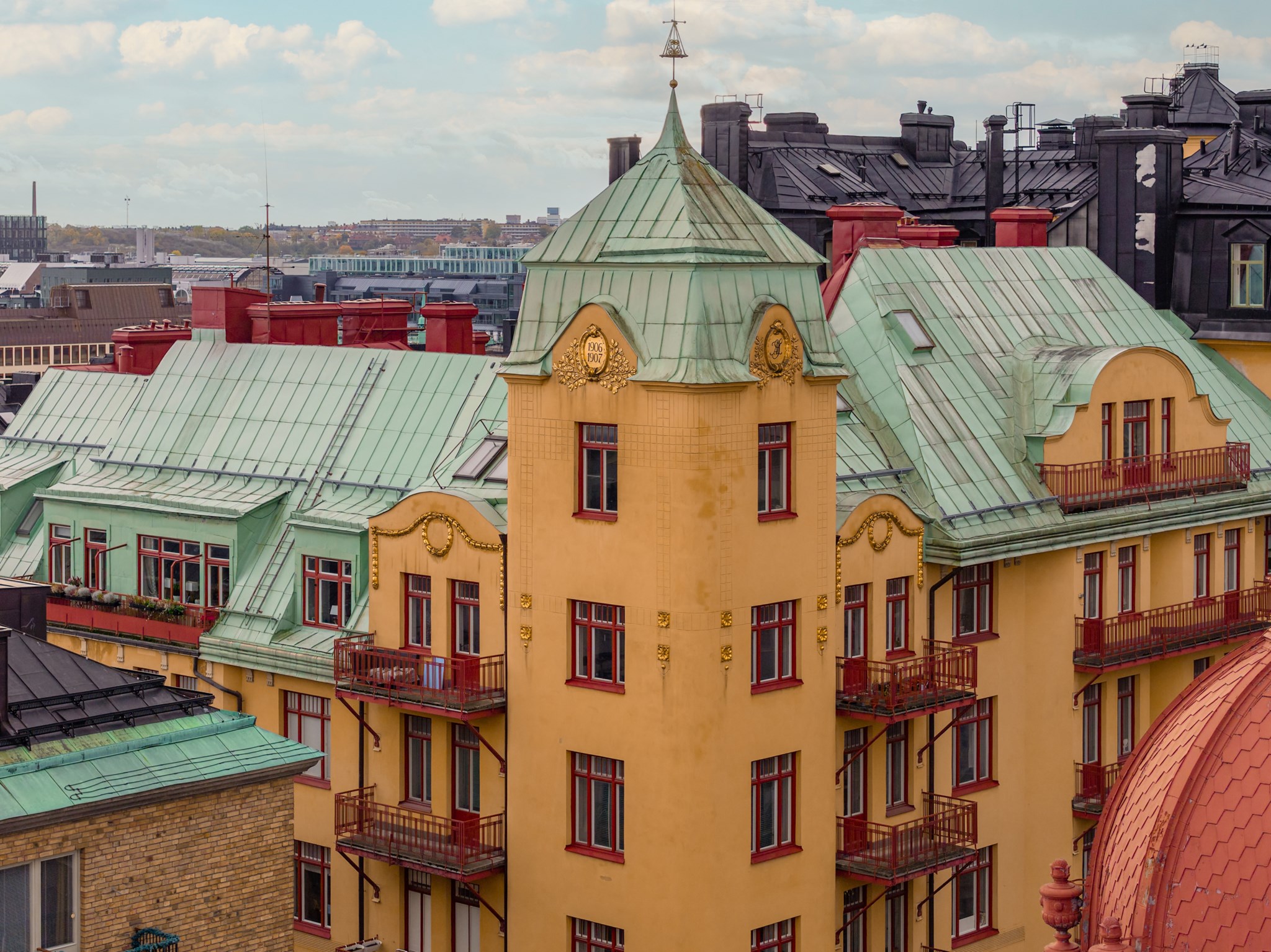Vackra Strindbergshuset Drottninggatan 85